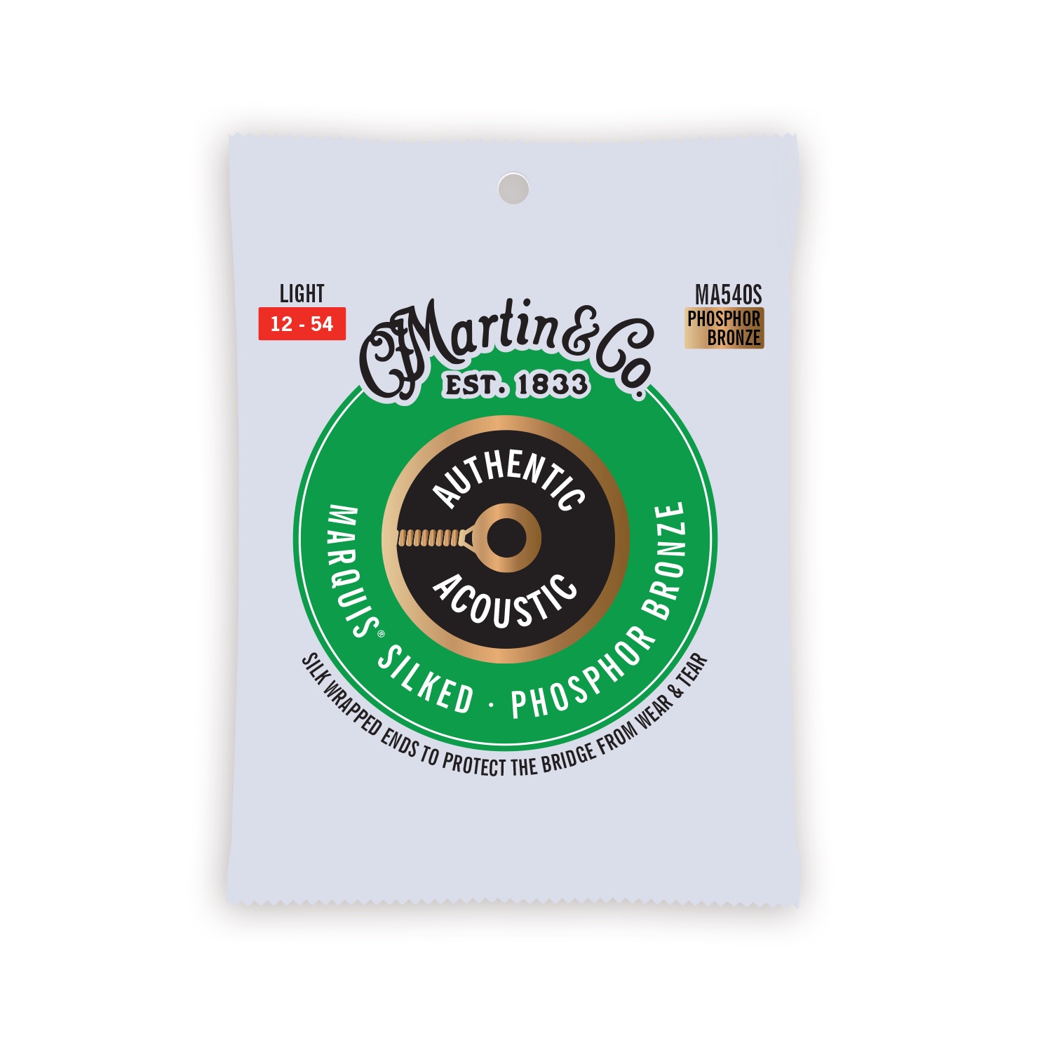 Authentic Acoustic Marquis&reg; Silked Guitar Strings Phosphor Bronze image number 1